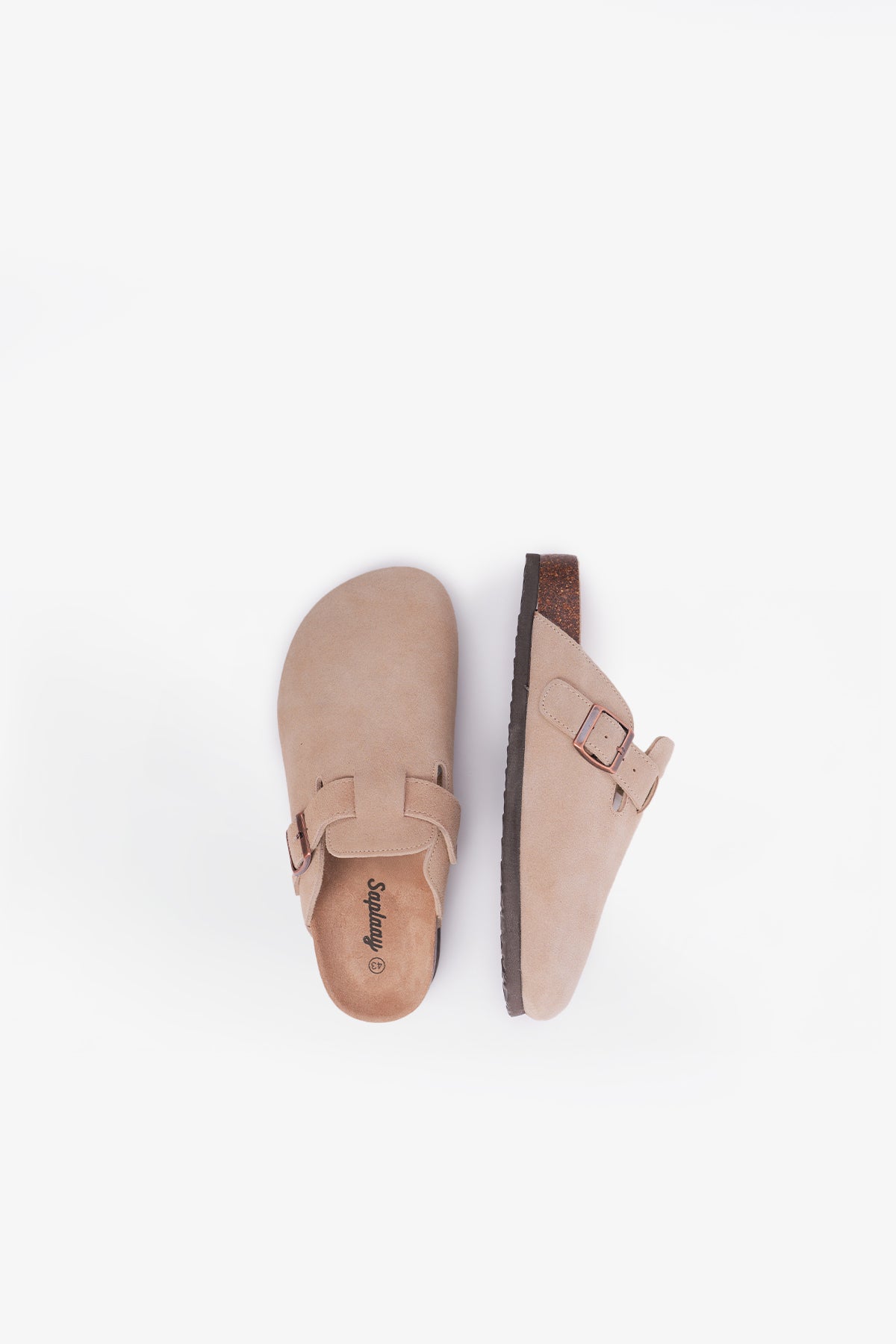 Birkener Clogs Light Beige Suede