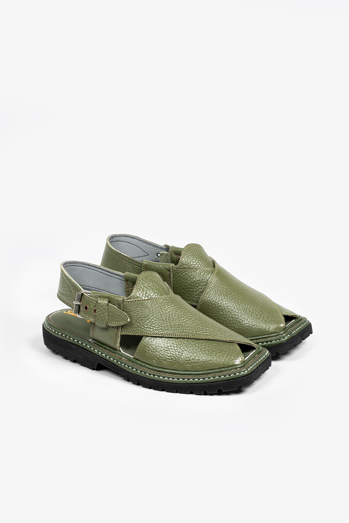 Berliner Green Grained Leather