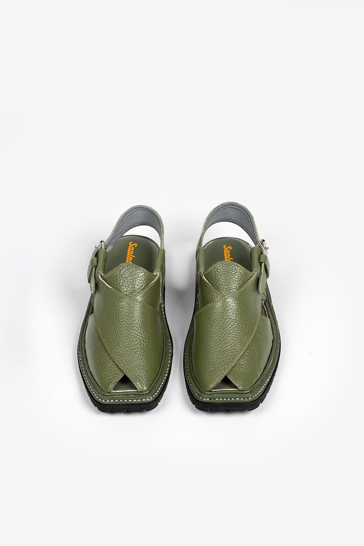 Berliner Green Grained Leather