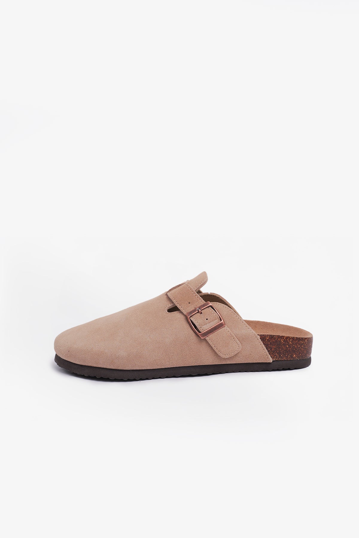 Birkener Clogs Light Beige Suede