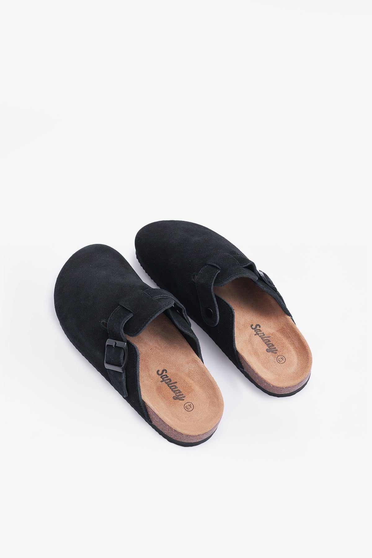 Birkener Clogs Black Suede