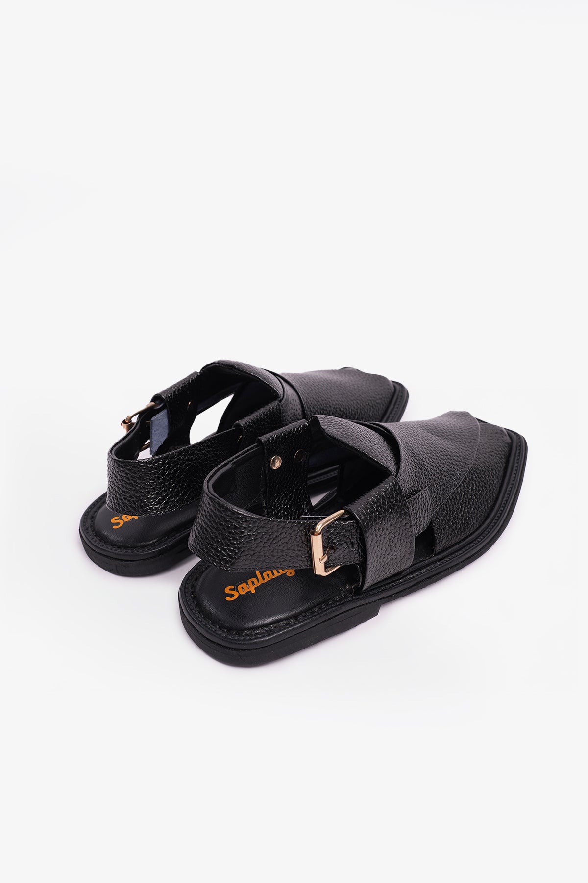 Charsadwal Black Grained Leather