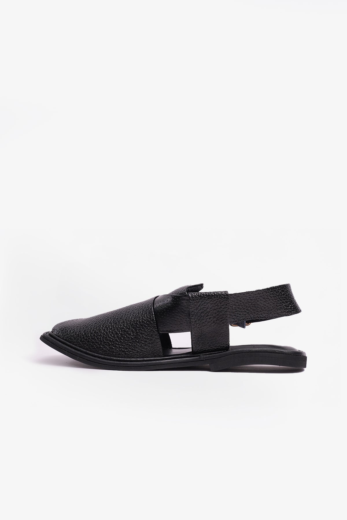 Charsadwal Black Grained Leather