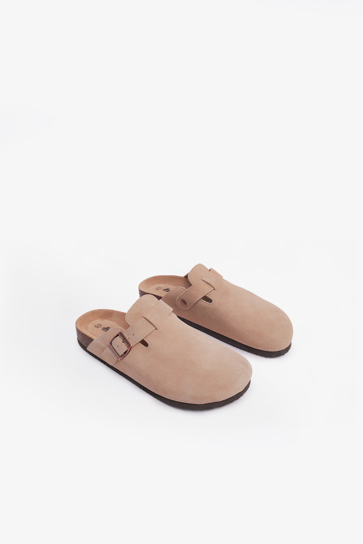 Birkener Clogs Light Beige Suede