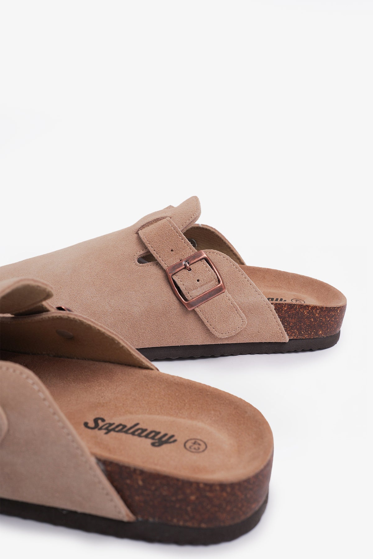 Birkener Clogs Light Beige Suede