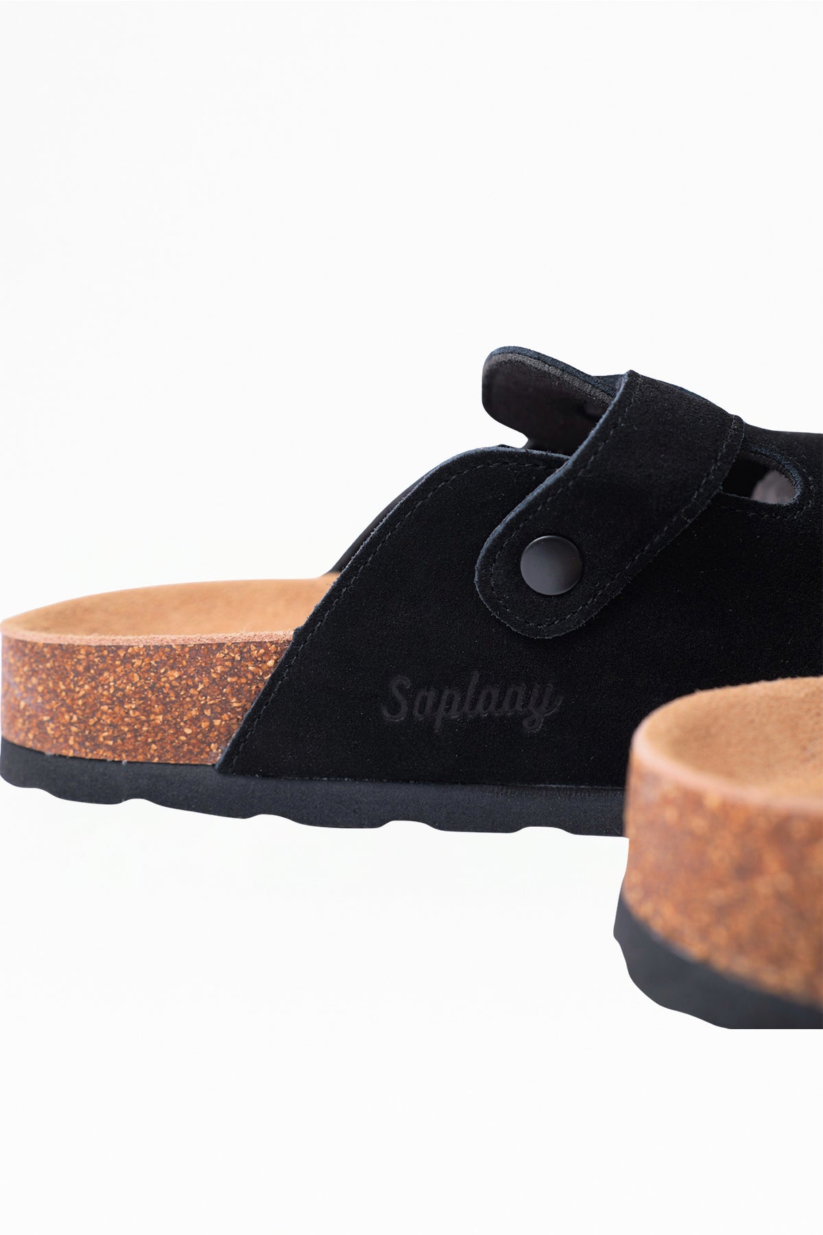 Birkener Clogs Black Suede