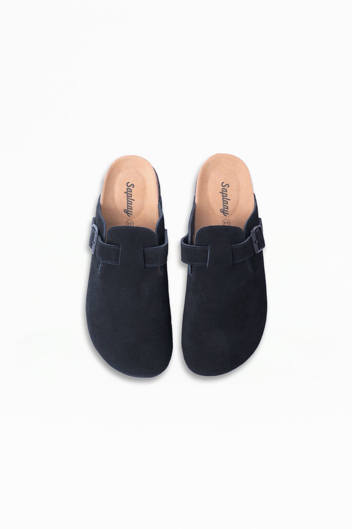 Birkener Clogs Black Suede