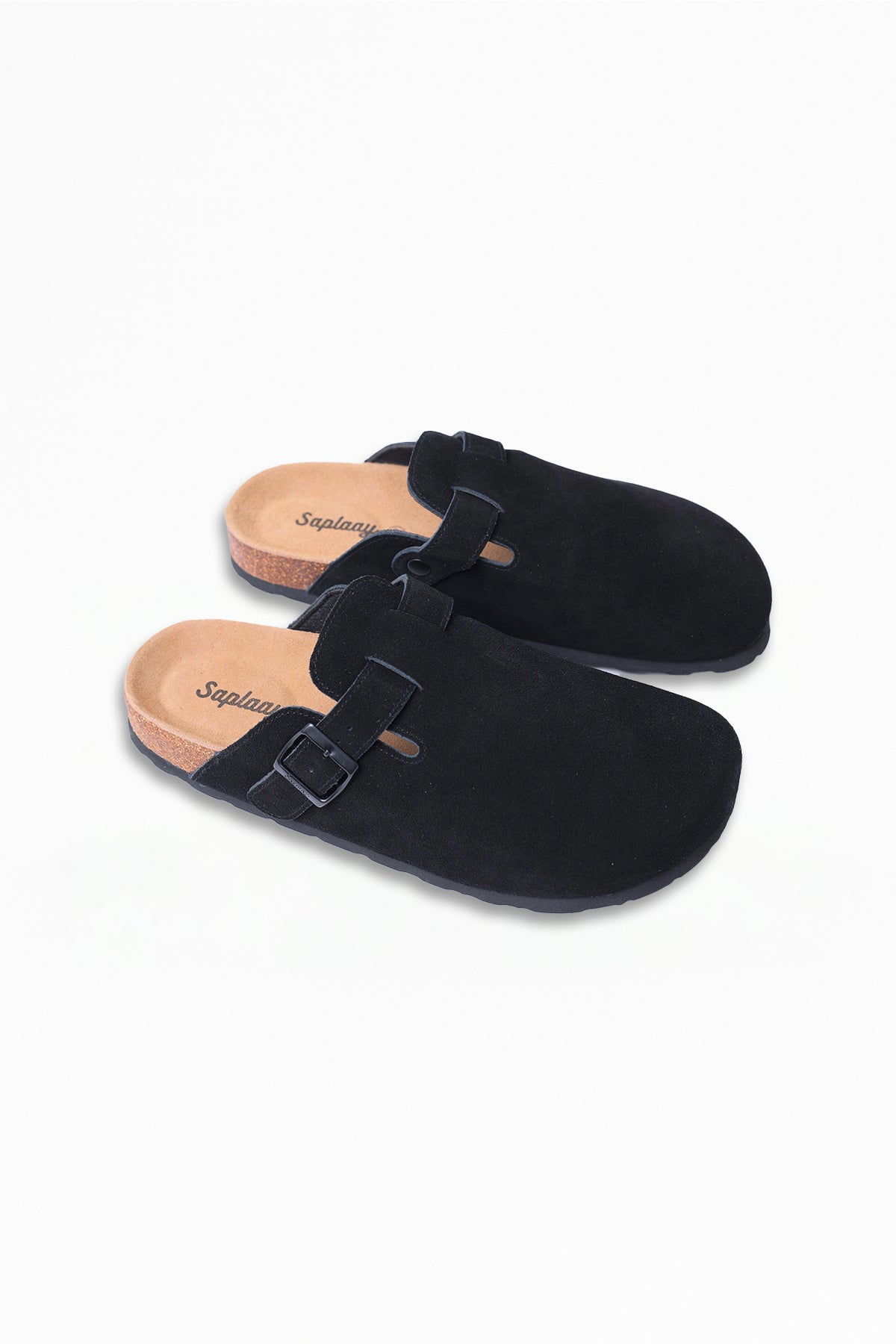 Birkener Clogs Black Suede