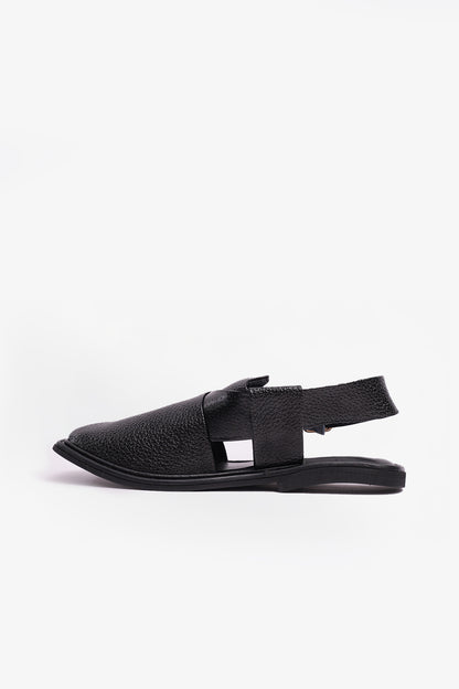 Charsadwal Black Grained Leather