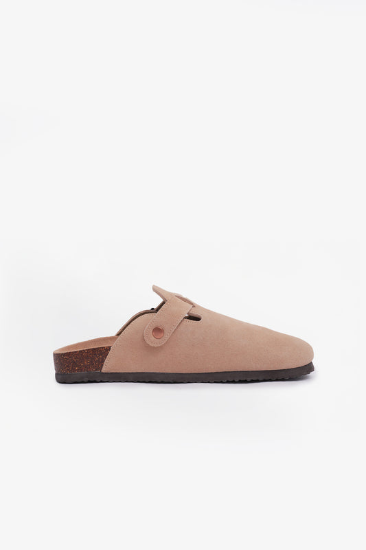 Birkener Clogs Light Beige Suede