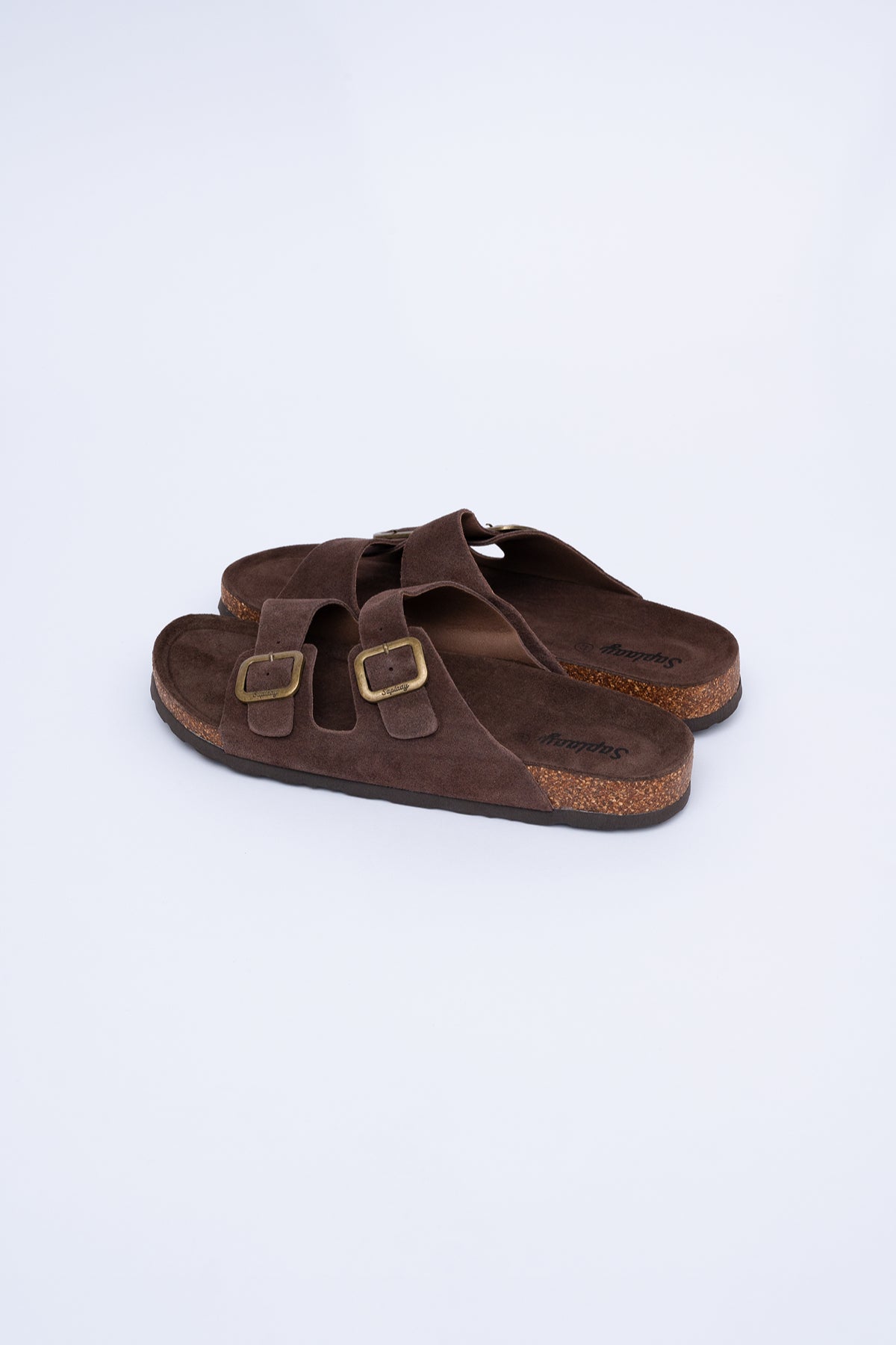 Birkener Slides Dark Brown